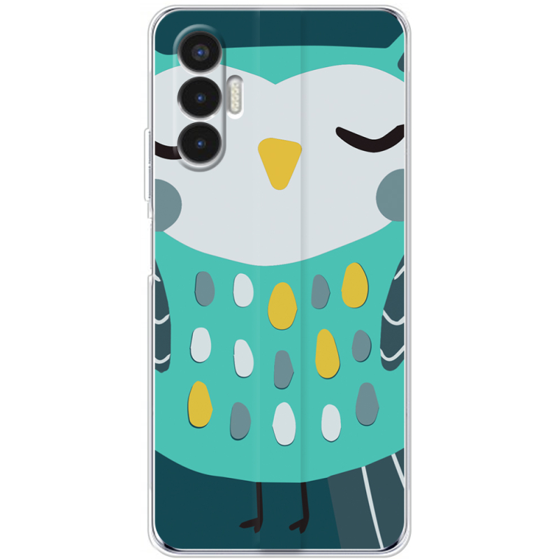 Чехол BoxFace Tecno POVA 3 Green Owl