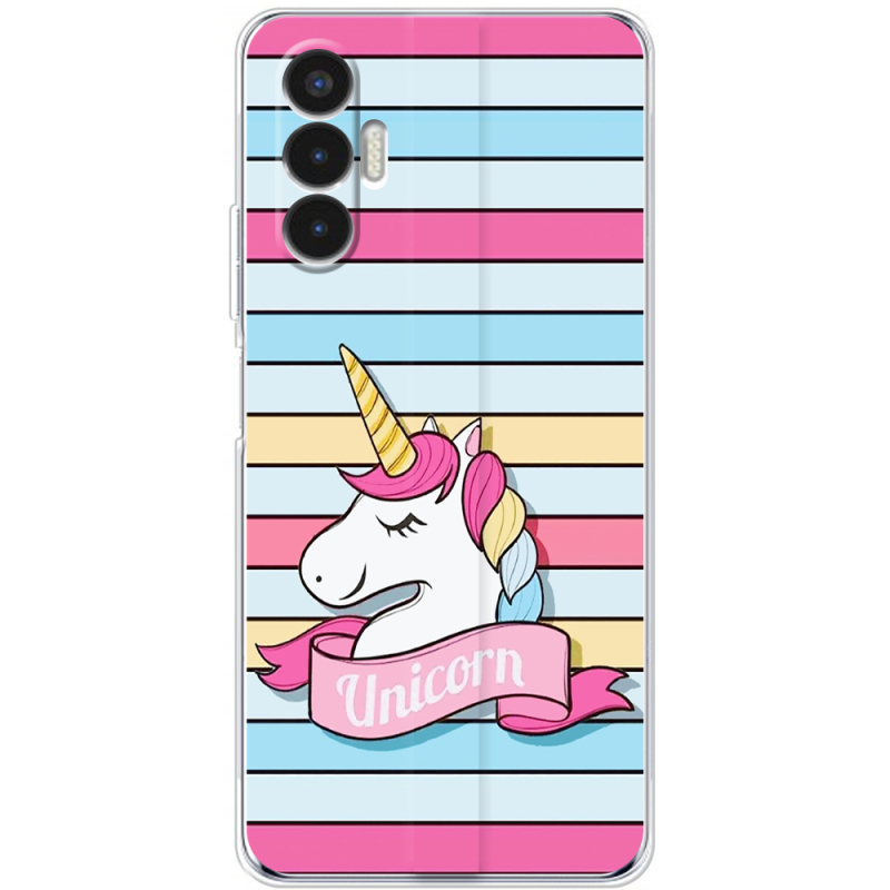 Чехол BoxFace Tecno POVA 3 Unicorn