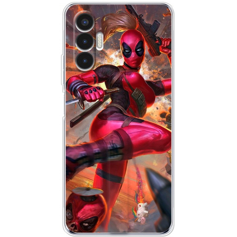 Чехол BoxFace Tecno POVA 3 Woman Deadpool