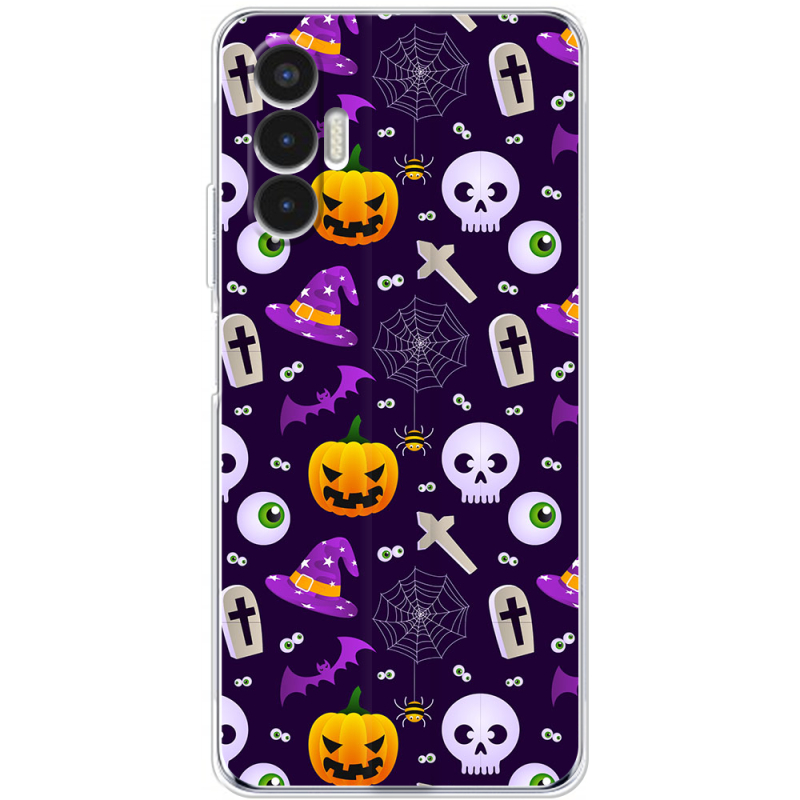 Чехол BoxFace Tecno POVA 3 Halloween Purple Mood