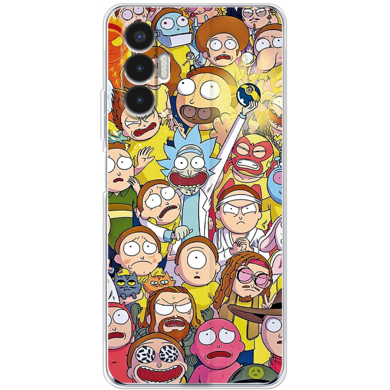 Чехол BoxFace Tecno POVA 3 Rick and Morty