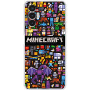 Чехол BoxFace Tecno POVA 3 Minecraft Mobbery