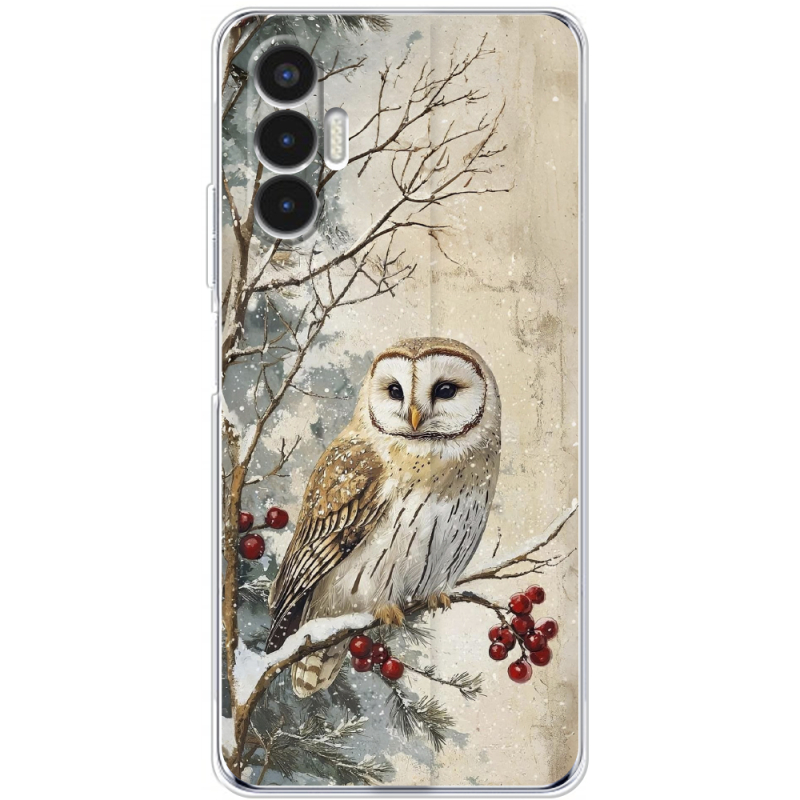 Чехол BoxFace Tecno POVA 3 Christmas Owl