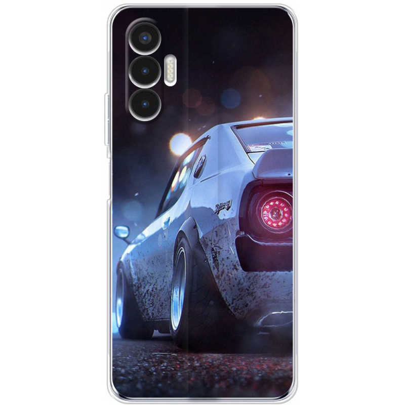 Чехол BoxFace Tecno POVA 3 Silver Car