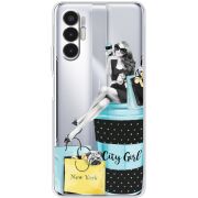 Прозрачный чехол BoxFace Tecno POVA 3 City Girl