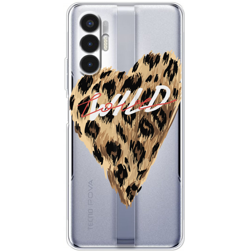 Прозрачный чехол BoxFace Tecno POVA 3 Wild Love