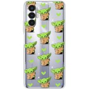 Прозрачный чехол BoxFace Tecno POVA 3 Pattern Baby Yoda