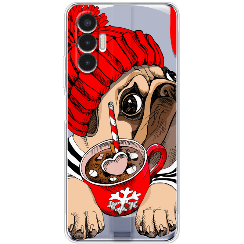 Прозрачный чехол BoxFace Tecno POVA 3 Winter Puggy