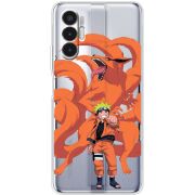 Прозрачный чехол BoxFace Tecno POVA 3 Naruto and Kurama