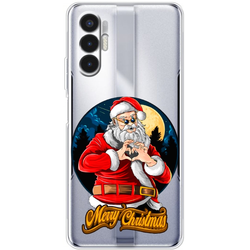 Прозрачный чехол BoxFace Tecno POVA 3 Cool Santa