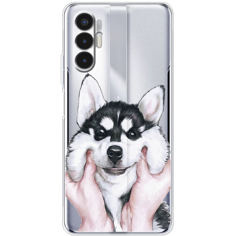 Прозрачный чехол BoxFace Tecno POVA 3 Husky