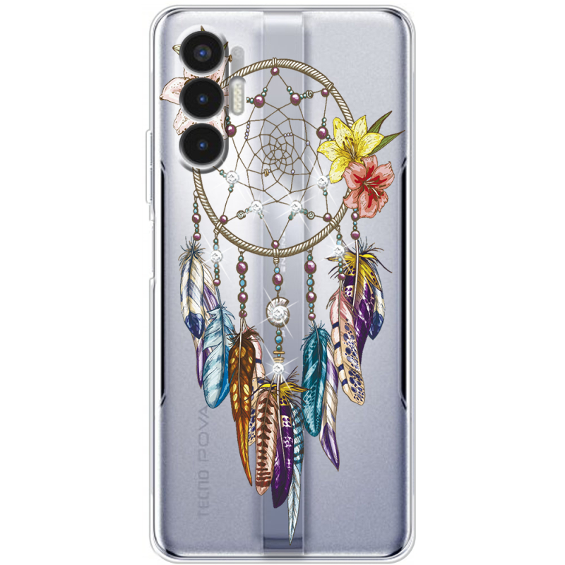 Чехол со стразами BoxFace Tecno POVA 3 Dreamcatcher