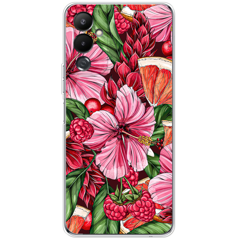 Чехол BoxFace Tecno POVA 4 Tropical Flowers