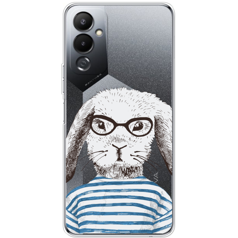 Прозрачный чехол BoxFace Tecno POVA 4 MR. Rabbit