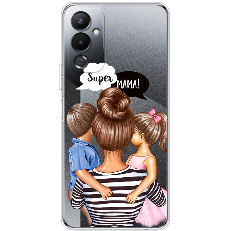 Прозрачный чехол BoxFace Tecno POVA 4 Super Mama