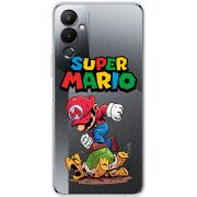 Прозрачный чехол BoxFace Tecno POVA 4 Super Mario