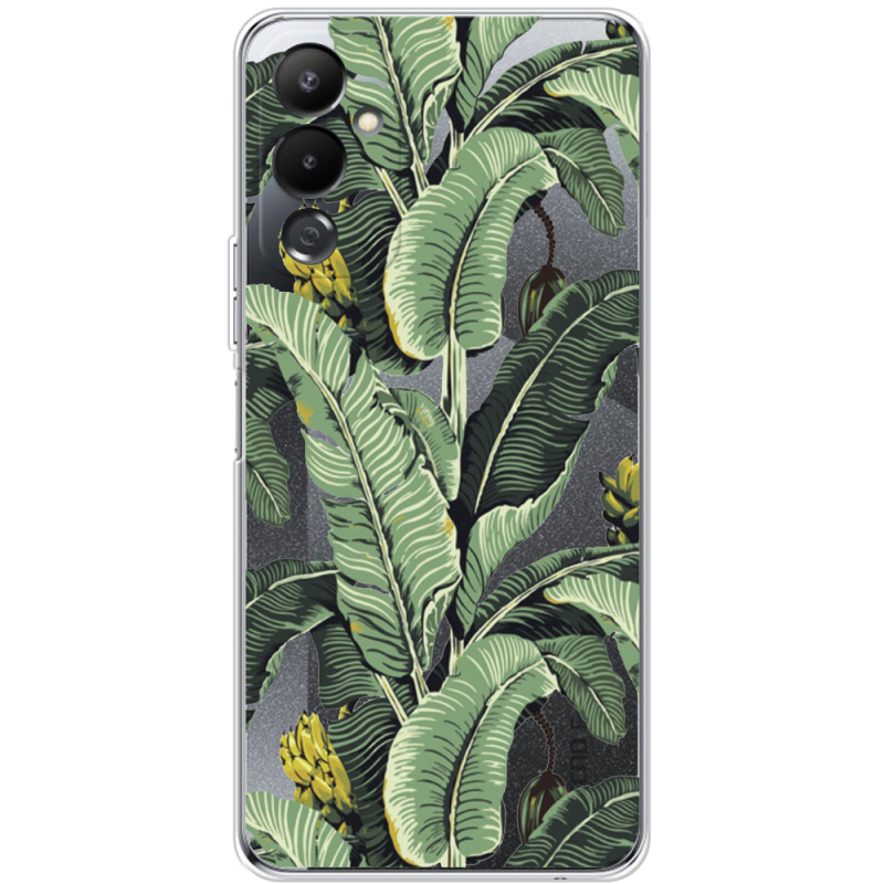 Прозрачный чехол BoxFace Tecno POVA 4 Banana Leaves