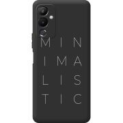 Черный чехол BoxFace Tecno POVA 4 Minimalistic