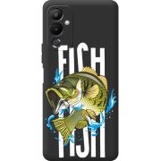 Черный чехол BoxFace Tecno POVA 4 Fish