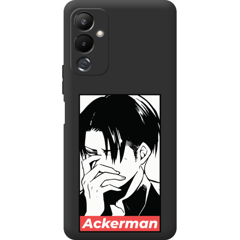 Черный чехол BoxFace Tecno POVA 4 Attack On Titan - Ackerman