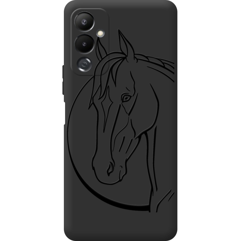 Черный чехол BoxFace Tecno POVA 4 Horse