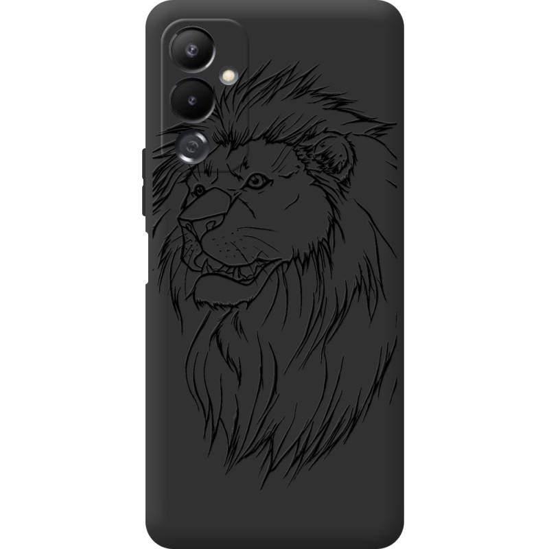 Черный чехол BoxFace Tecno POVA 4 Lion