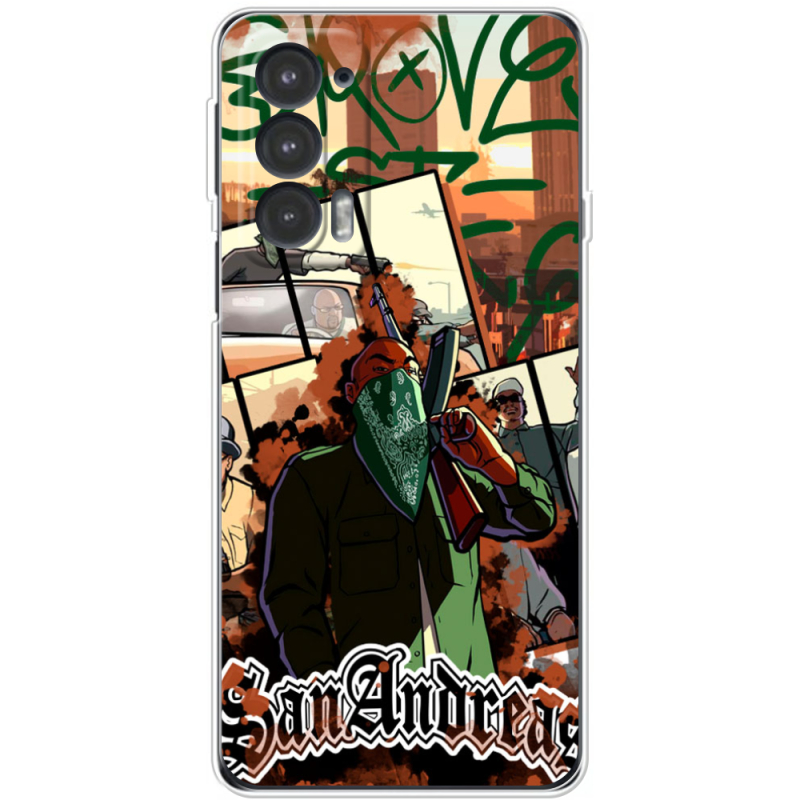 Чехол BoxFace Motorola Edge 20 GTA San Andreas