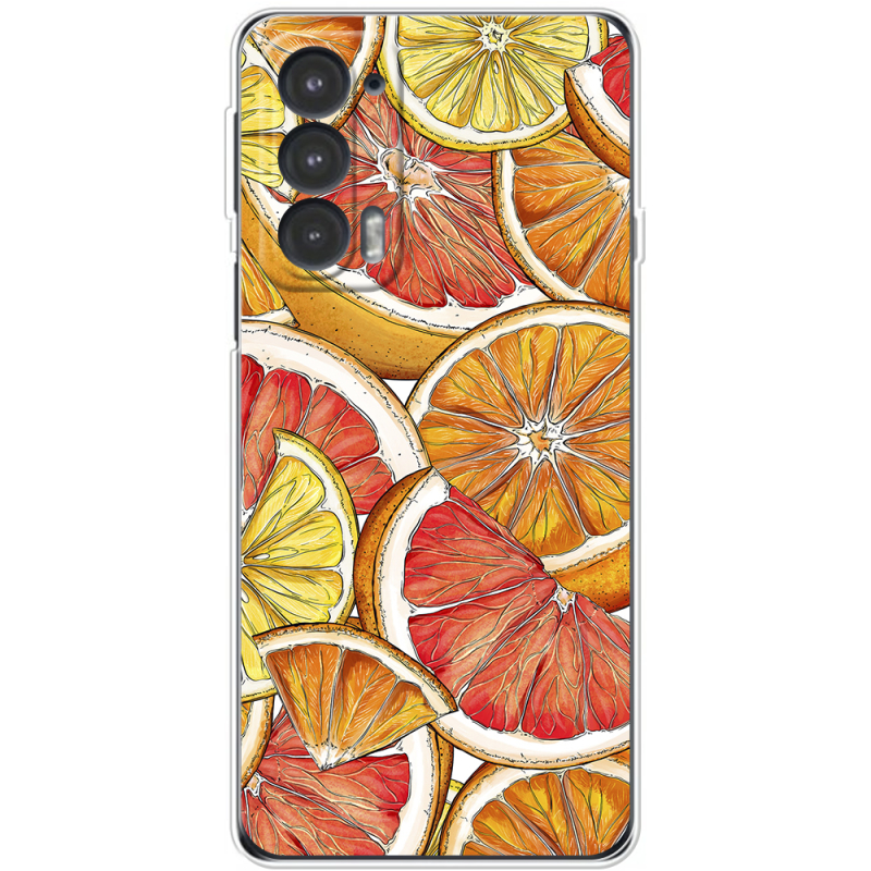 Чехол BoxFace Motorola Edge 20 Citrus Pattern