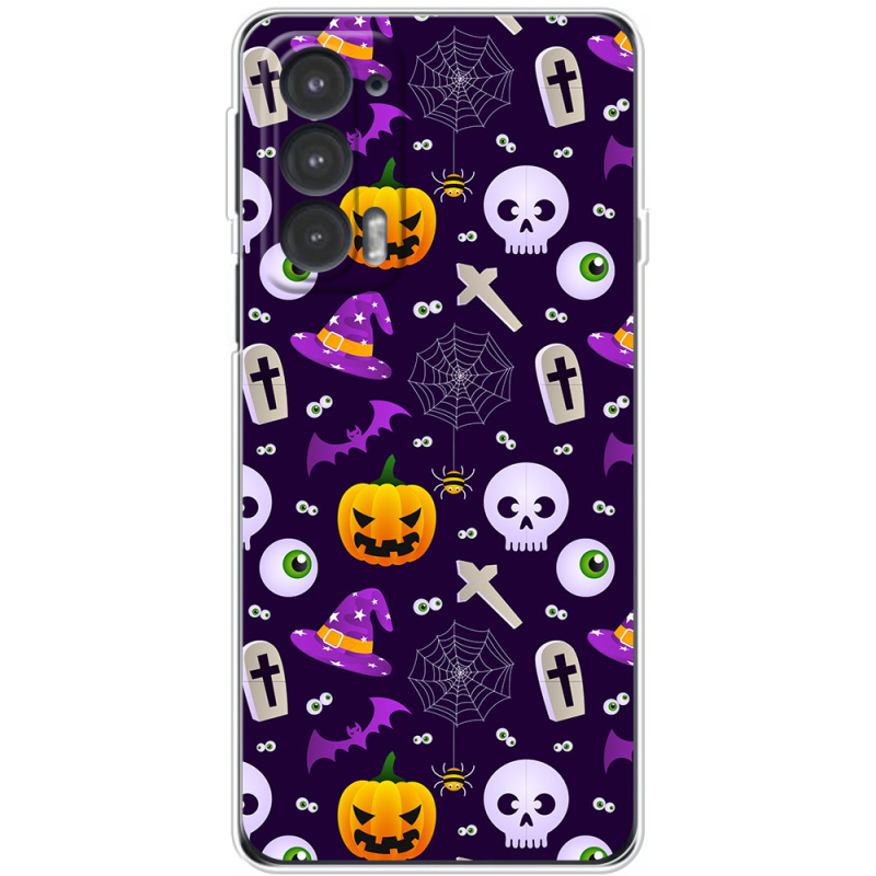 Чехол BoxFace Motorola Edge 20 Halloween Purple Mood