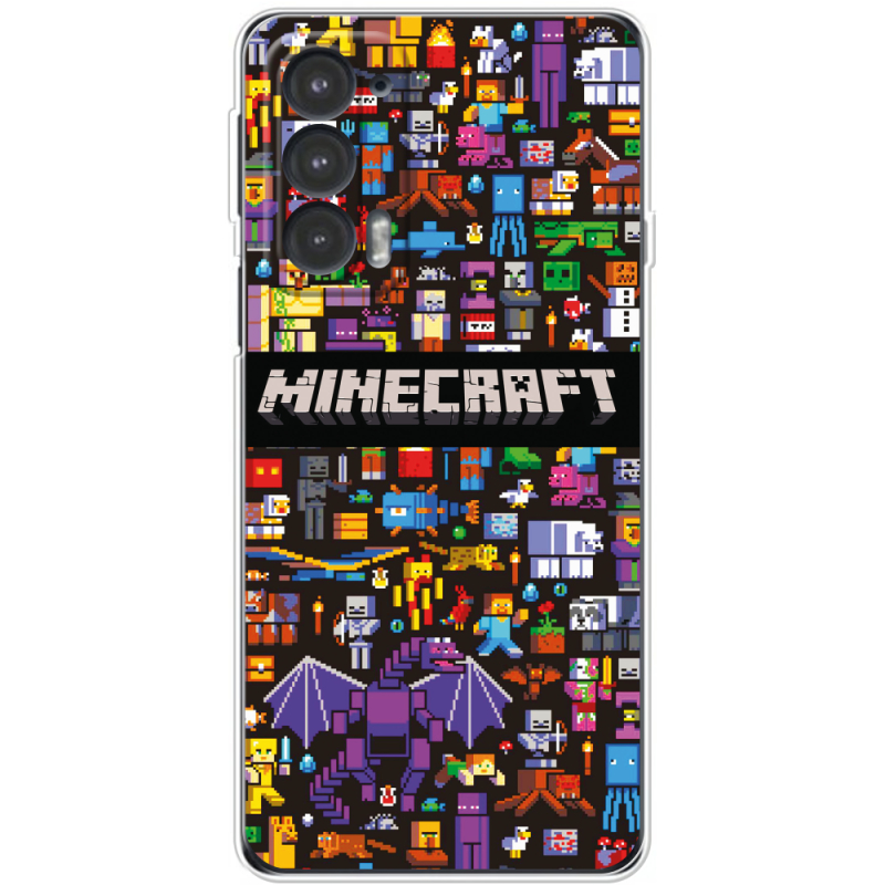 Чехол BoxFace Motorola Edge 20 Minecraft Mobbery