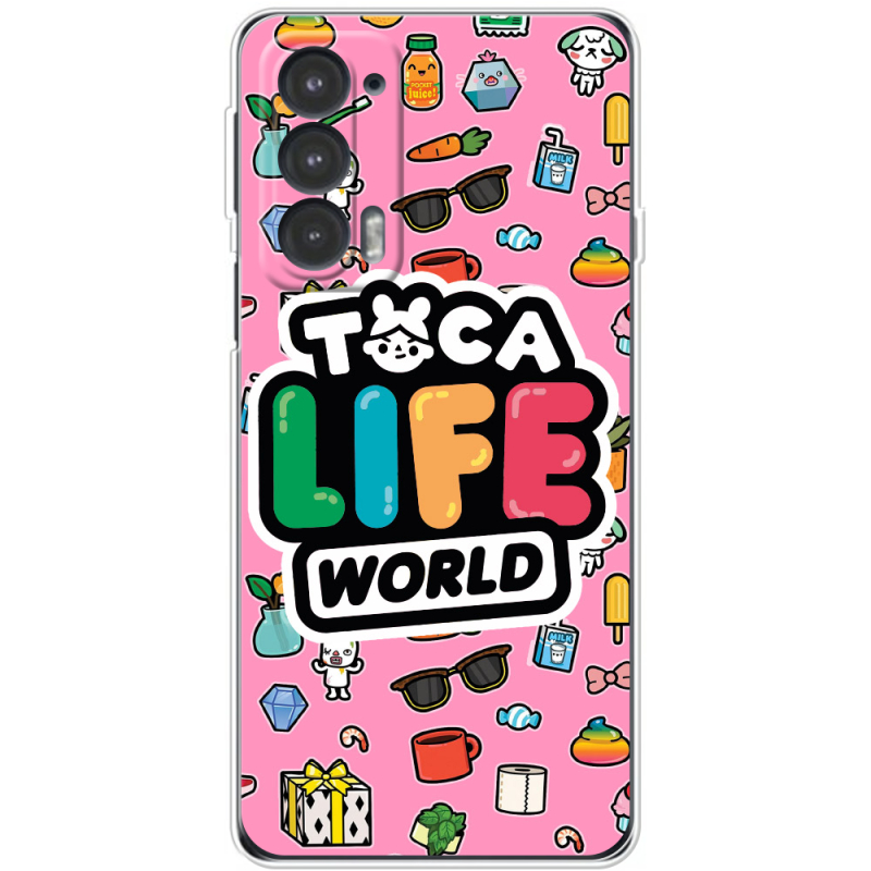 Чехол BoxFace Motorola Edge 20 Toca Boca Life World