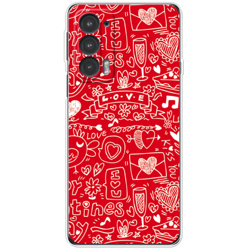 Чехол BoxFace Motorola Edge 20 Happy Valentines