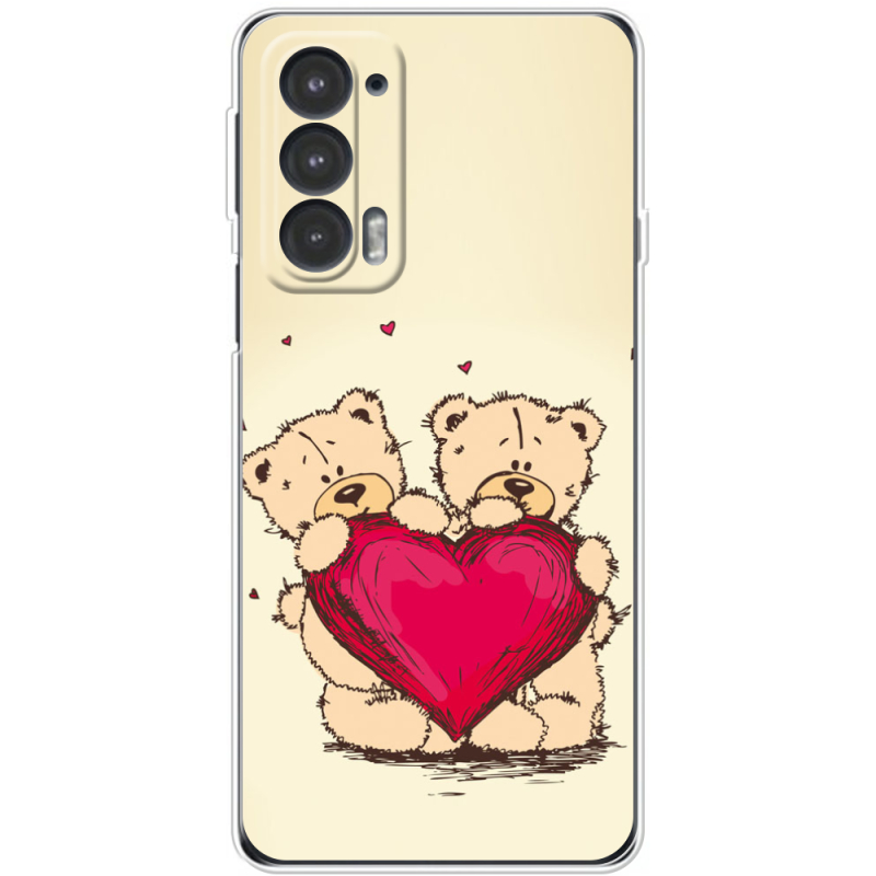 Чехол BoxFace Motorola Edge 20 Teddy Bear Love