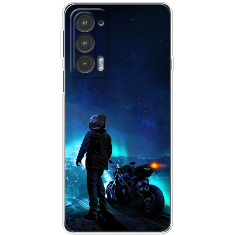 Чехол BoxFace Motorola Edge 20 Motorcyclist