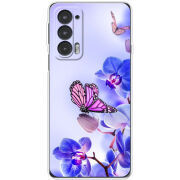 Чехол BoxFace Motorola Edge 20 Orchids and Butterflies