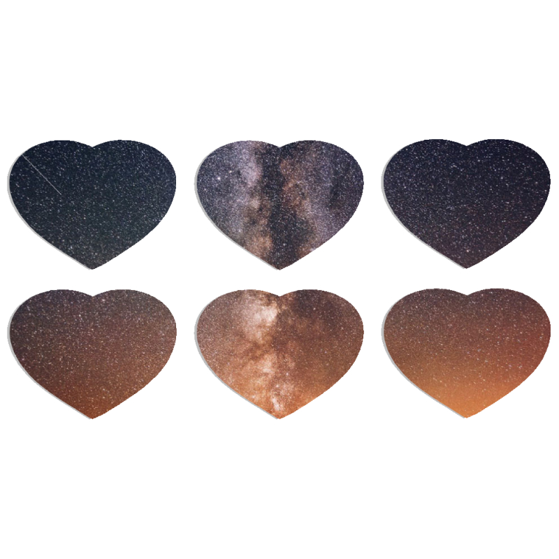 Магнитные фотопазлы Сердце 50 на 50 набор 6 штук 