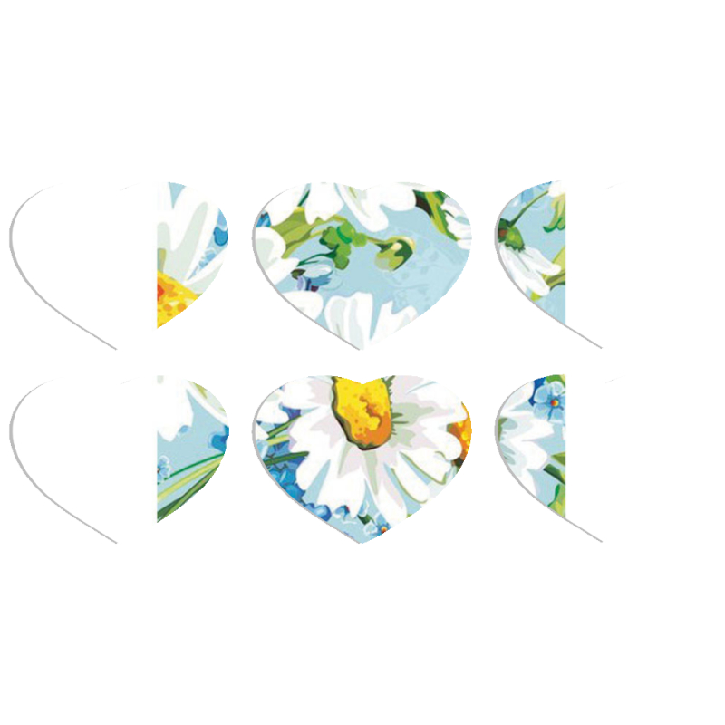 Магнитные фотопазлы Сердце 50 на 50 набор 6 штук 