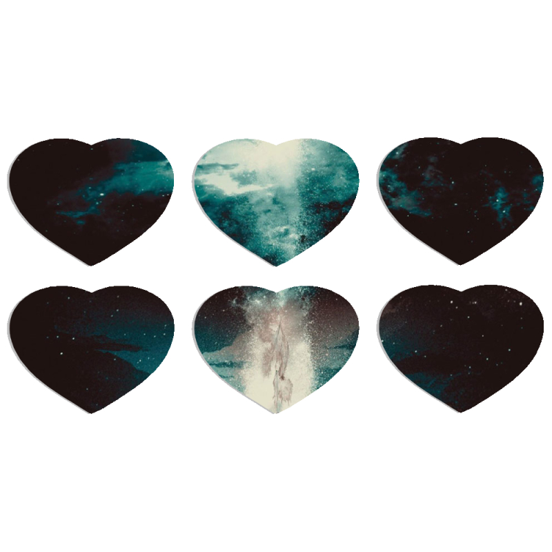 Магнитные фотопазлы Сердце 50 на 50 набор 6 штук 