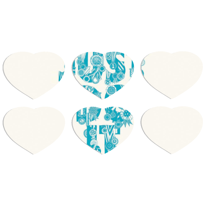 Магнитные фотопазлы Сердце 50 на 50 набор 6 штук Just  Do It