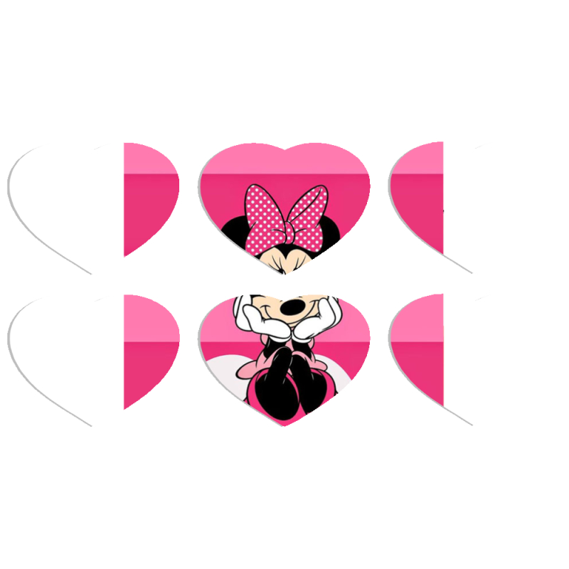 Магнитные фотопазлы Сердце 50 на 50 набор 6 штук 