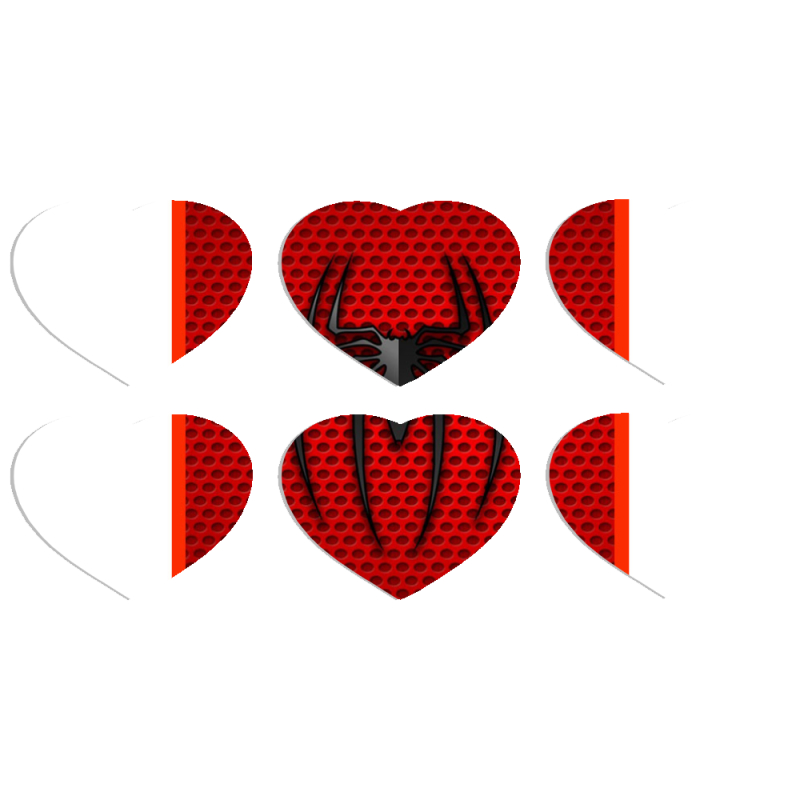 Магнитные фотопазлы Сердце 50 на 50 набор 6 штук 