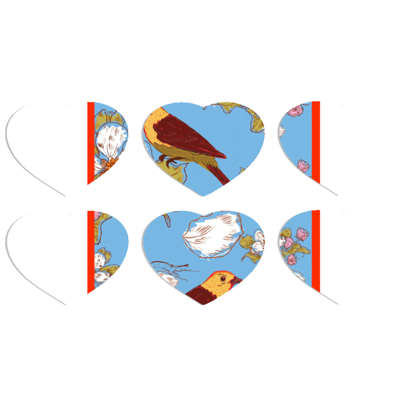 Магнитные фотопазлы Сердце 50 на 50 набор 6 штук 