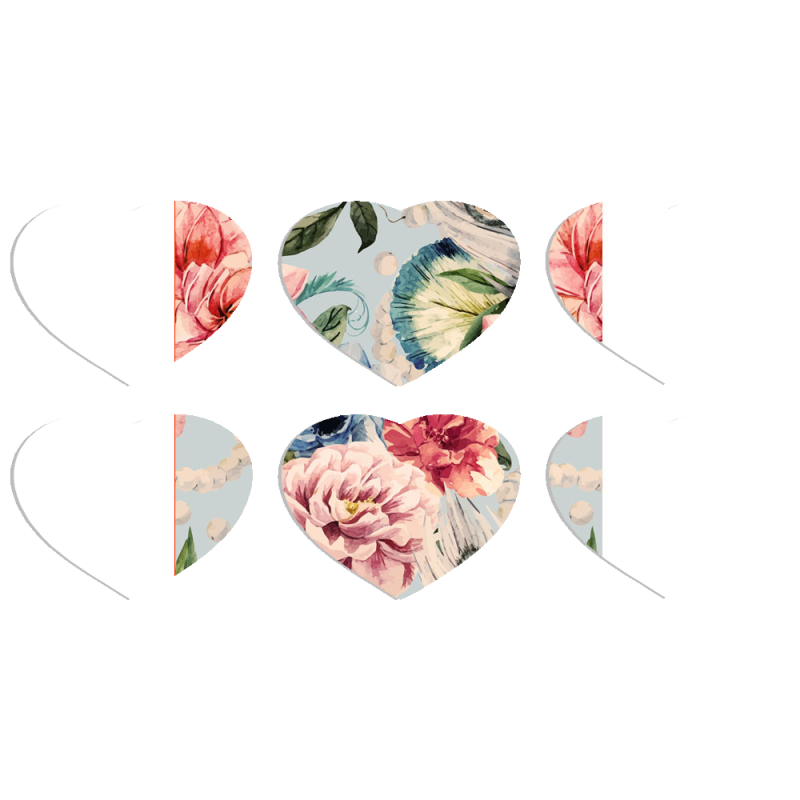 Магнитные фотопазлы Сердце 50 на 50 набор 6 штук Rosy