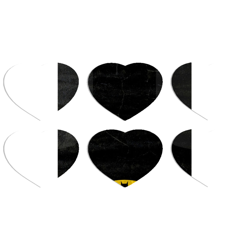 Магнитные фотопазлы Сердце 50 на 50 набор 6 штук 