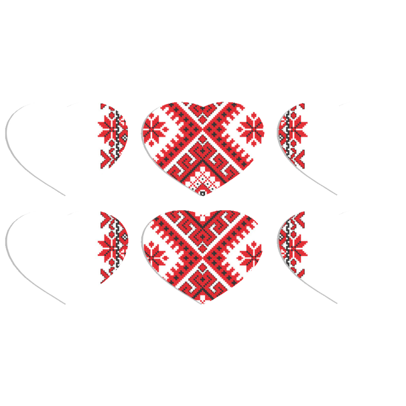 Магнитные фотопазлы Сердце 50 на 50 набор 6 штук 