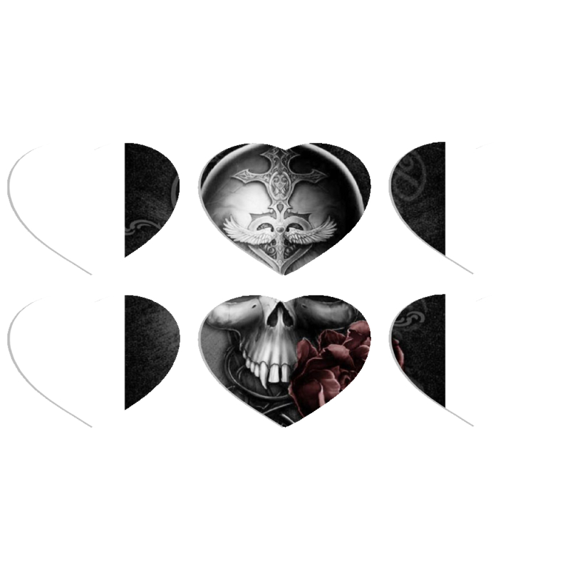 Магнитные фотопазлы Сердце 50 на 50 набор 6 штук 