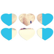 Магнитные фотопазлы Сердце 50 на 50 набор 6 штук 