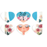 Магнитные фотопазлы Сердце 50 на 50 набор 6 штук 