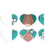 Магнитные фотопазлы Сердце 50 на 50 набор 6 штук Dream Girl