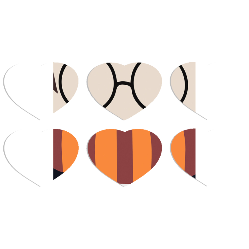 Магнитные фотопазлы Сердце 50 на 50 набор 6 штук Harry